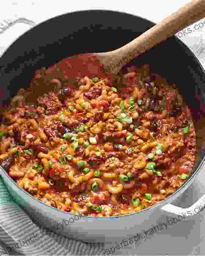 A Close Up Of A Simmering Pot Of Chili, Showcasing The Vibrant Colors And Plump Textures Of Beans, Adding A Rustic Touch To This Beloved Dish. Chili Recipes Made To Perfection: Brand New Chili Recipes