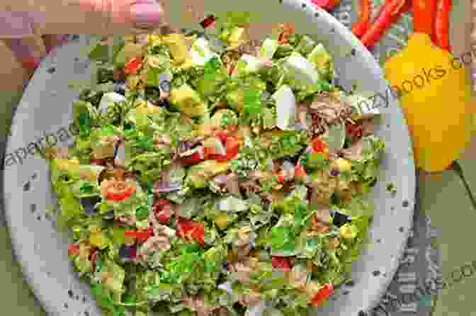 A Colorful Tuna Salad Featuring Chunks Of Tuna, Ripe Avocado, Celery, And Red Onion, Served On A Bed Of Lettuce Ketogenic Diet Recipes: Recipes For Making Delicious Keto Meals: Ultimate Ketogenic Diet