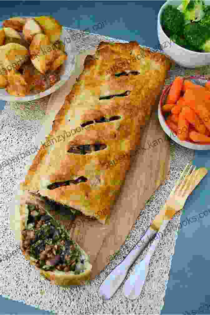 A Roasted Vegetable Wellington With A Flaky Pastry Crust. Vegan Christmas Cookbook: 300+ Delicious Affordable And Easy To Make Vegan Recipes To Enjoy The Christmas Season With Your Loved Ones (Plant Based)