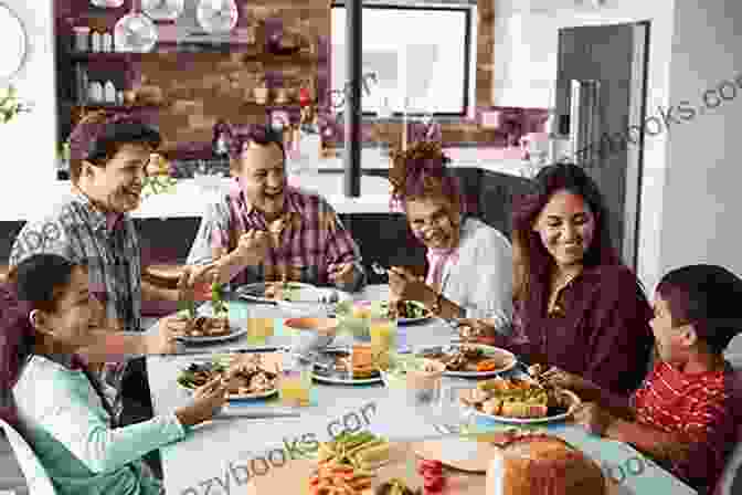 A Smiling Family Gathered Around A Table, Enjoying A Delicious Meal Prepared From The New World Cuisine Cookbook The New World Cuisine: Over 25 South Korean Recipes You Can Enjoy At Home