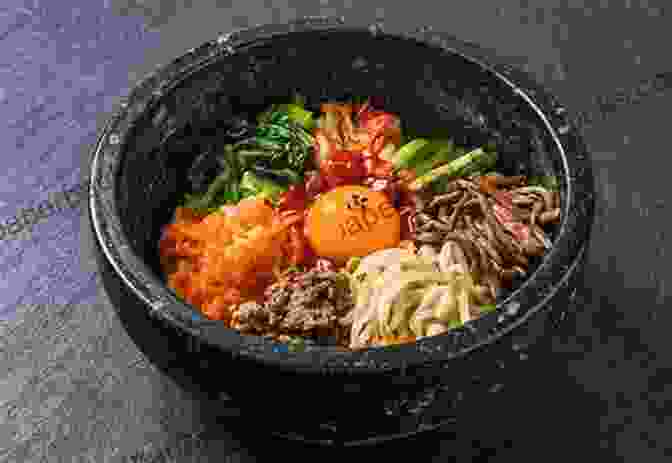 An Image Of Bibimbap, A Korean Rice Dish, Showcasing Its Vibrant Colors And Diverse Ingredients. Cooking Korean Dishes At Home: Simple But Flavorful Korean Recipes You D Love