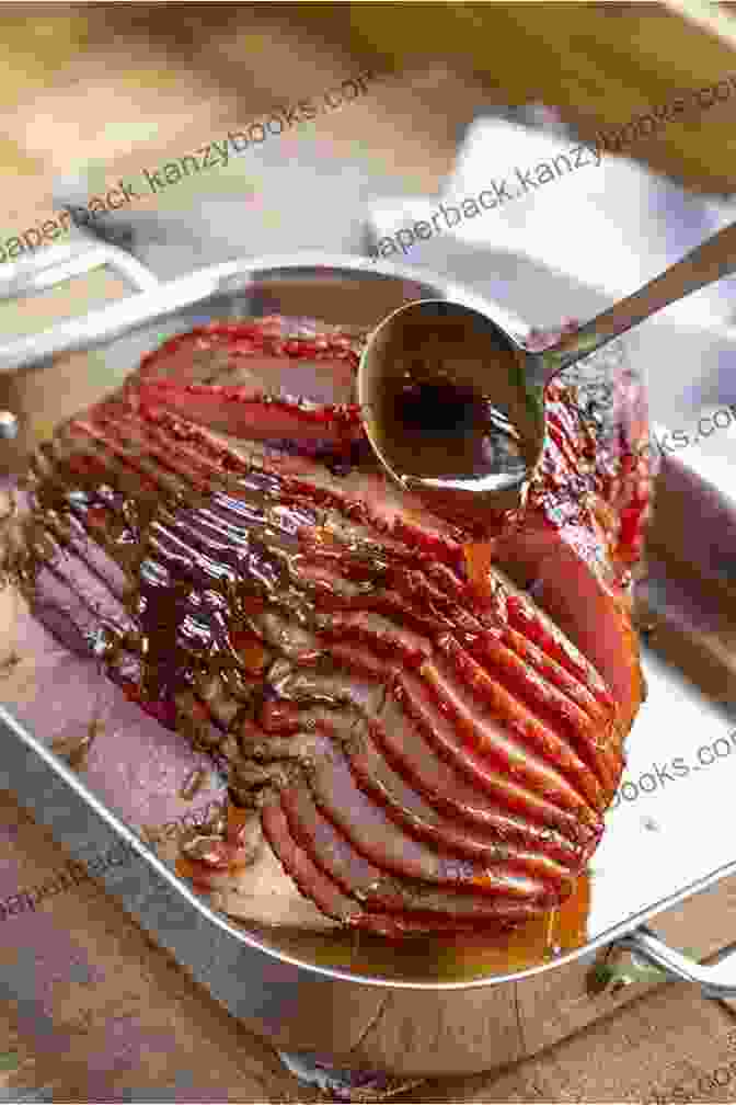 Elegant Spiral Cut Baked Ham, Glazed With A Sweet And Savory Sauce, Presented On A Platter With A Decorative Fruit Arrangement Oh 555 Homemade Baked Ham Recipes: From The Homemade Baked Ham Cookbook To The Table