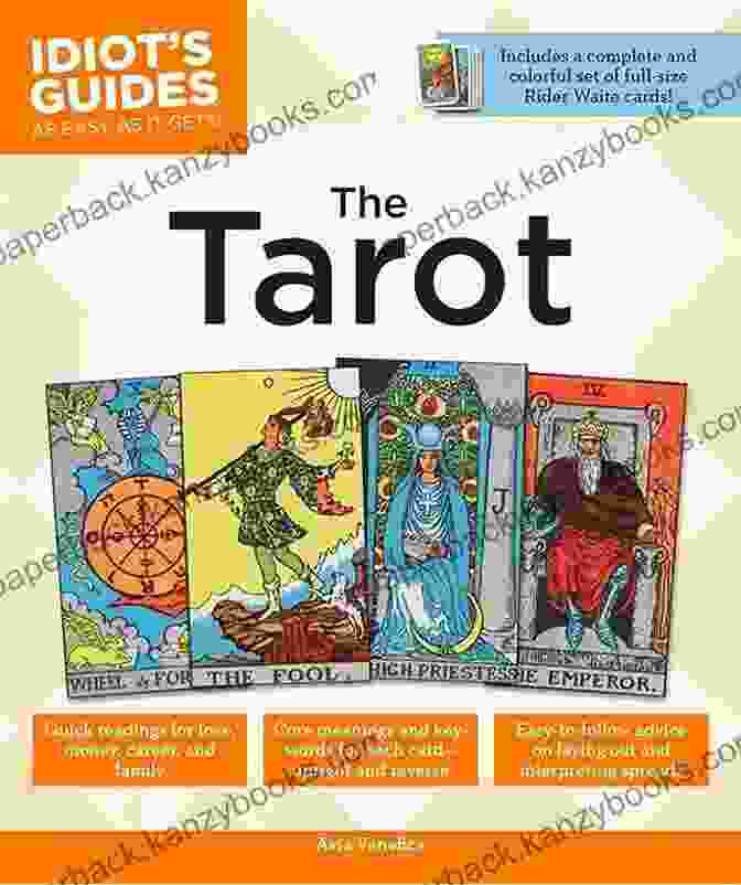 The Tarot Idiot Guides Avia Venefica Book Cover Featuring An Image Of A Woman Surrounded By Tarot Cards The Tarot (Idiot S Guides) Avia Venefica